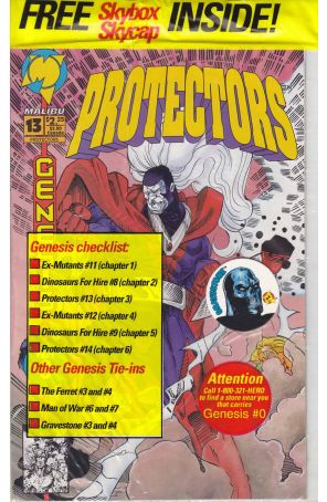 Protectors (Malibu) 13D (with card) published by Malibu with cover art by Chris Wozniak