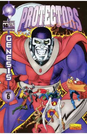 Protectors (Malibu) 14 published by Malibu with cover art by Rich Buckler