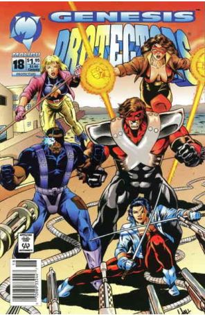 Protectors (Malibu) 18 published by Malibu with cover art by Jim Hall