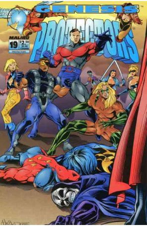 Protectors (Malibu) 19 published by Malibu with cover art by Jim Hall