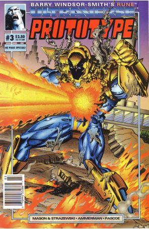 Prototype 3 (Newsstand) published by Malibu with cover art by Barry Windsor-Smith