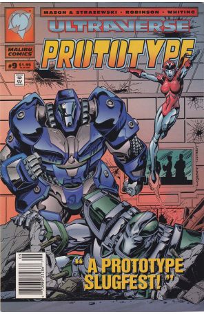 Prototype 9 (Newsstand) published by Malibu with cover art by Aaron Lopresti