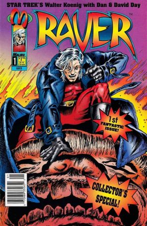 Raver 1 (Newsstand) published by Malibu with cover art by Dan Day