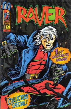 Raver 1 published by Malibu with cover art by Dan Day