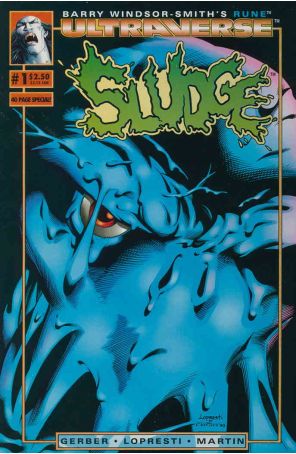 Sludge 1 published by Malibu with cover art by Aaron Lopresti and Barry Windsor-Smith