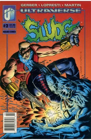 Sludge 2 (Newsstand) published by Malibu with cover art by Aaron Lopresti