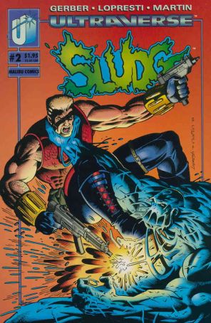 Sludge 2 published by Malibu with cover art by Aaron Lopresti