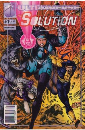 The Solution 1 (Newsstand) published by Malibu with cover art by Darick Robertson