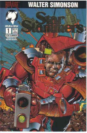 Star Slammers (Malibu) 1A published by Malibu with cover art by Walt Simonson