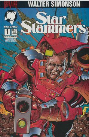 Star Slammers (Malibu) 1 published by Malibu with cover art by Walt Simonson