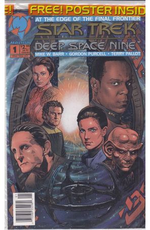 Star Trek: Deep Space Nine (Malibu) 1 (with poster) published by Malibu with cover art by Jerome Moore