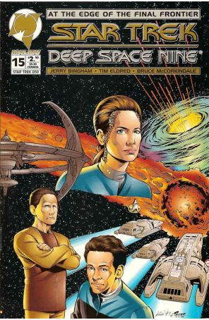 Star Trek: Deep Space Nine (Malibu) 15 published by Malibu with cover art by Leonard Kirk