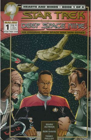 Star Trek: Deep Space Nine Hearts and Minds 1 published by Malibu with cover art by Rob Davis