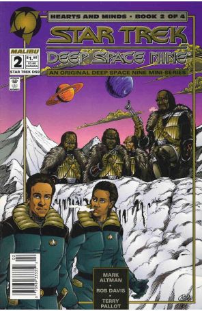 Star Trek: Deep Space Nine Hearts and Minds 2 published by Malibu with cover art by Rob Davis