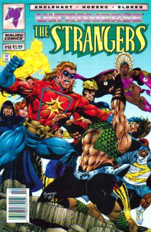 The Strangers 14 (Newsstand) published by Malibu with cover art by Rick Hoberg
