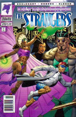 The Strangers 15 (Newsstand) published by Malibu with cover art by Rick Hoberg