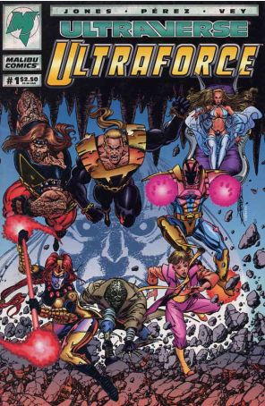 UltraForce (Vol. 1) 1 published by Malibu with cover art by George Pérez