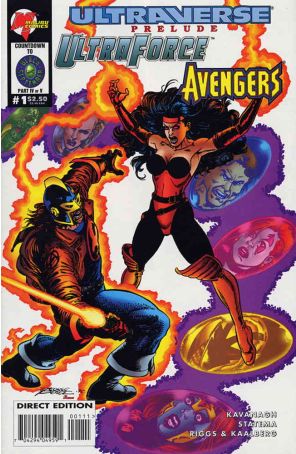 UltraForce/Avengers Prelude 1 published by Malibu with cover art by George Pérez