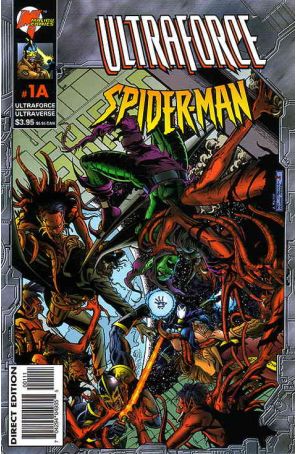 UltraForce/Spider-Man 1A published by Malibu with cover art by Phil Jimenez