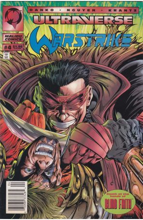 Warstrike 4 (Newsstand) published by Malibu with cover art by Hoang Nguyen, Bob Wiacek, and Albert Calleros