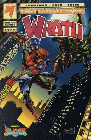 Wrath 3 published by Malibu with cover art by David Ammerman