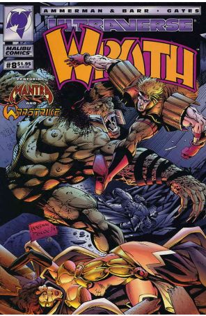 Wrath 8 published by Malibu with cover art by David Ammerman
