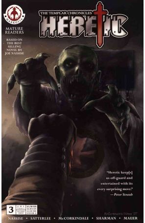 Heretic 3A published by Markosia with cover art by Bruce McCorkindale