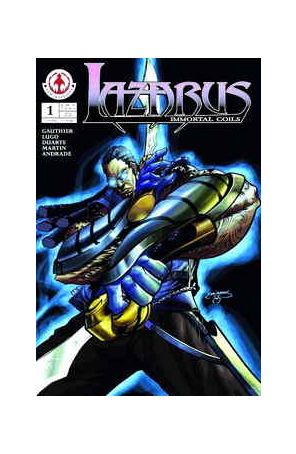 Lazarus: Immortal Coils 1 published by Markosia with cover art by Casey Edwards