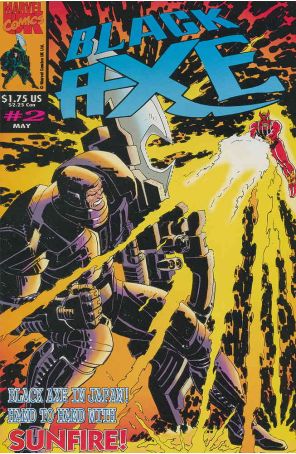 Black Axe 2 published by Marvel UK with cover art by John Romita Jr.