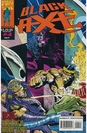 Black Axe 4 published by Marvel UK with cover art by Liam Sharp