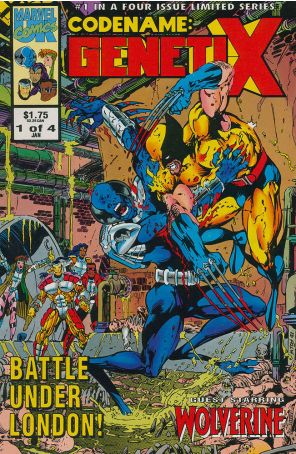 Codename: Genetix 1 published by Marvel UK with cover art by Bryan Hitch