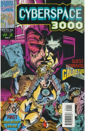 Cyberspace 3000 1 published by Marvel UK with cover art by Liam Sharp