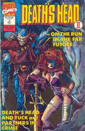 Death's Head II (Vol. 1) 3 published by Marvel UK with cover art by Liam Sharp