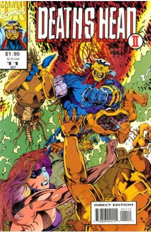 Death's Head II (Vol. 2) 11 published by Marvel UK with cover art by Salvador Larroca