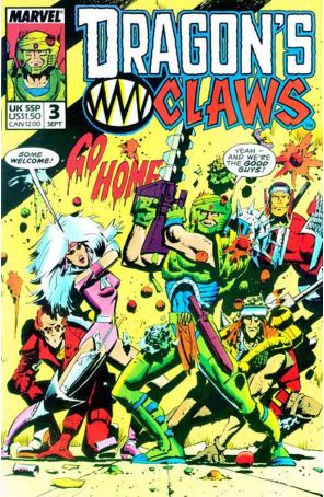 Dragon's Claws 3 published by Marvel UK