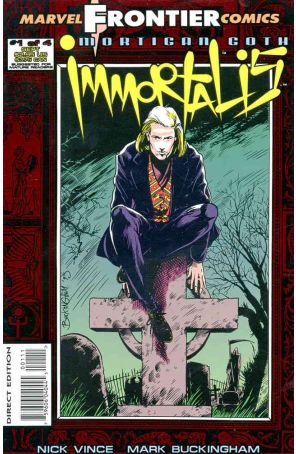 Mortigan Goth: Immortalis 1SC published by Marvel UK with cover art by Mark Buckingham