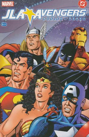 JLA/Avengers 1 published by Marvel with cover art by George Pérez
