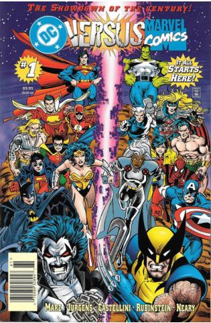 Marvel Versus DC/DC Versus Marvel 1 (Newsstand) published by Marvel with cover art by Dan Jurgens