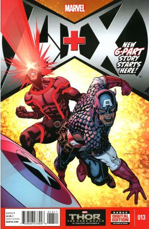 A+X (1st Series) 13 published by Marvel with cover art by David Yardin