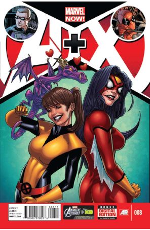 A+X (1st Series) 8 published by Marvel with cover art by Stefano Casselli