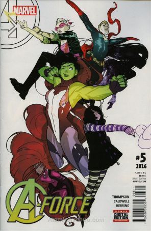 A-Force (2nd Series) 5 published by Marvel with cover art by Jorge Molina