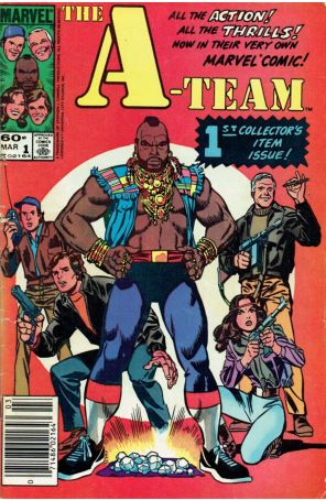 The A-Team 1 (Newsstand) published by Marvel with cover art by John Romita Sr.