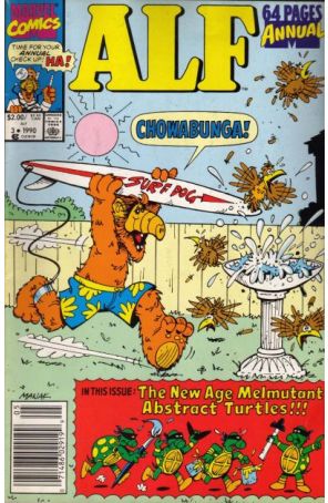 Alf Annual 3 (Newsstand) published by Marvel with cover art by Dave Manak