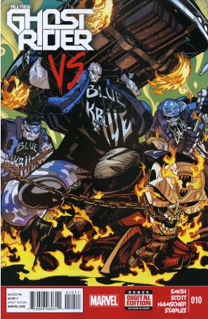 All-New Ghost Rider 10 published by Marvel with cover art by Damion Scott