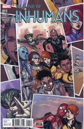 All-New Inhumans 11 published by Marvel with cover art by Stefano Caselli