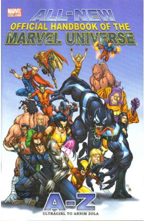 All-New Official Handbook of the Marvel Universe A to Z 12 published by Marvel with cover art by Keu Cha and Tom Chu
