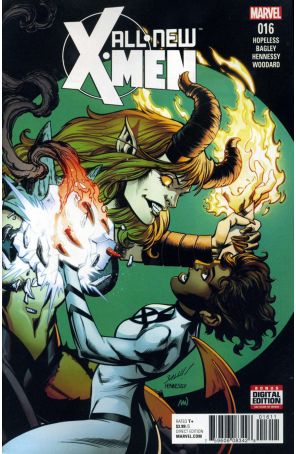 All-New X-Men (2nd Series) 16 published by Marvel with cover art by Mark Bagley