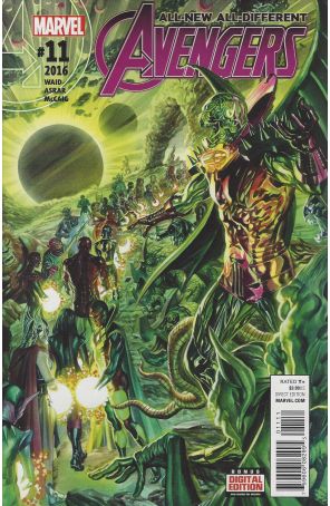 All-New, All-Different Avengers 11 published by Marvel with cover art by Alex Ross