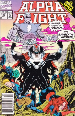 Alpha Flight (1st Series) 112 (Newsstand) published by Marvel with cover art by Pat Broderick