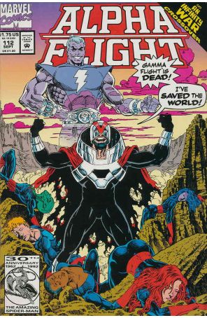Alpha Flight (1st Series) 112 published by Marvel with cover art by Pat Broderick